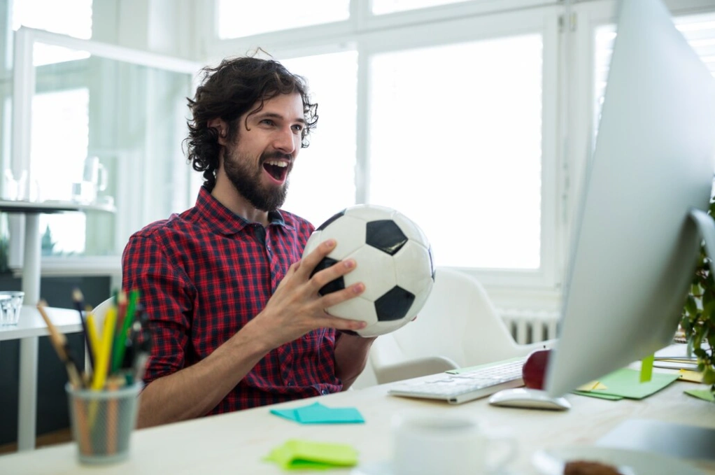 Man with ball